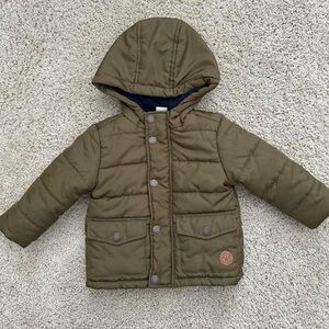 EUC Little Me Puffer Jacket 12m